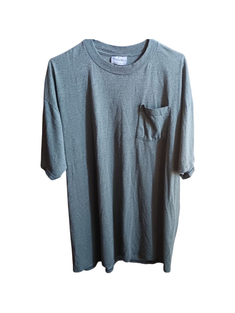 True Vintage 90's Grunge T-shirt XLT 90's Willow Bay Heather Green Pocket USA
